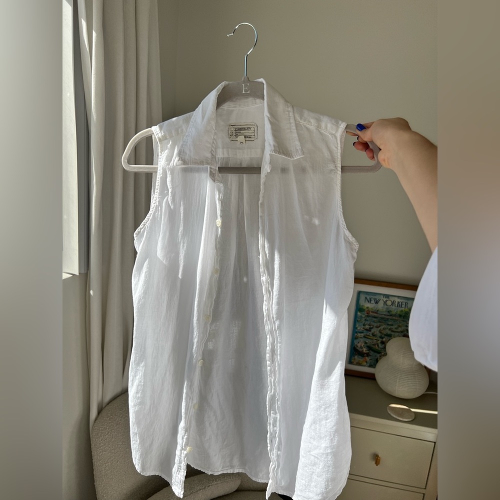 Current Elliott linen sleeveless top